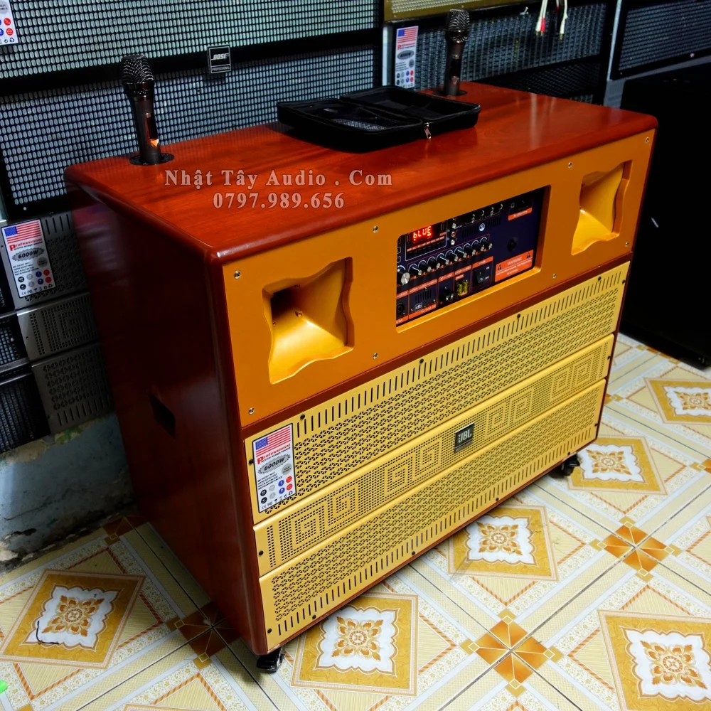 Loa Keo Bass Doi Thung Go Cong Suat Lon Veneer Nt 1234