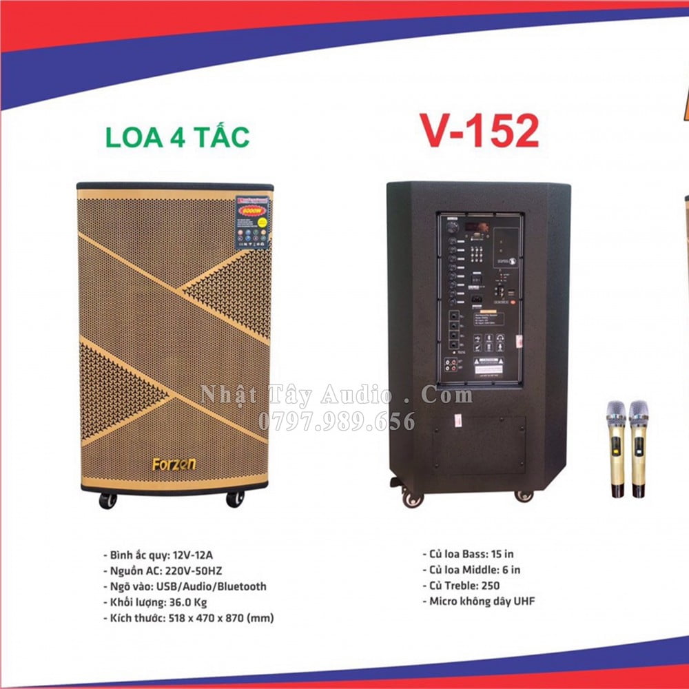 Loa Keo Keo Forzen V 152, Loa Karaoke Di Dong Cong (5)