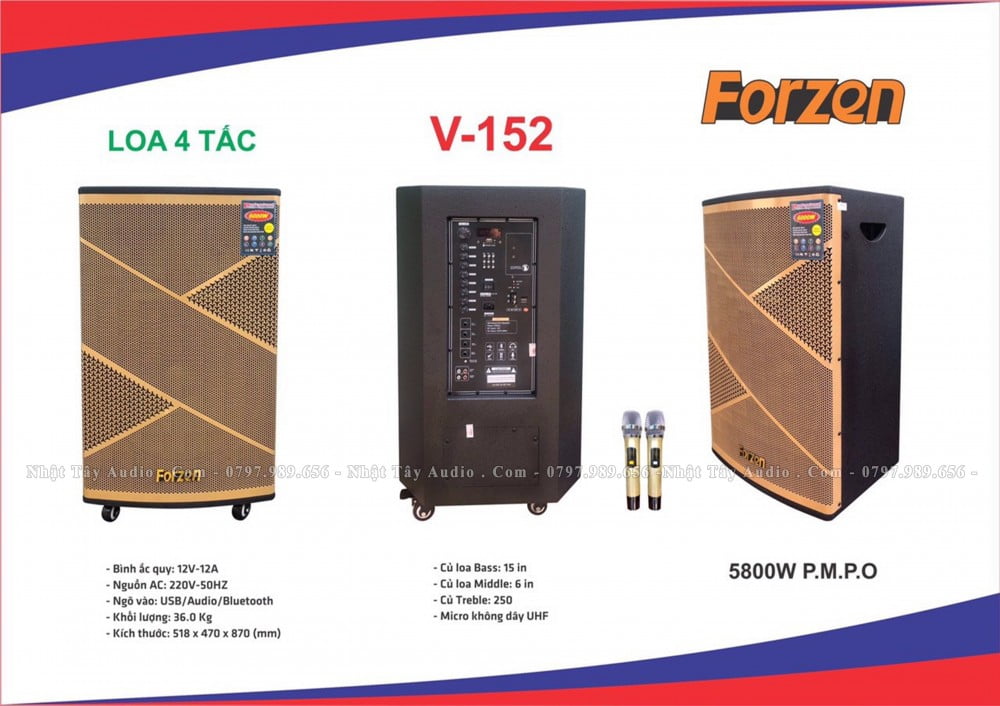 Loa Keo Keo Forzen V 152, Loa Karaoke Di Dong Cong