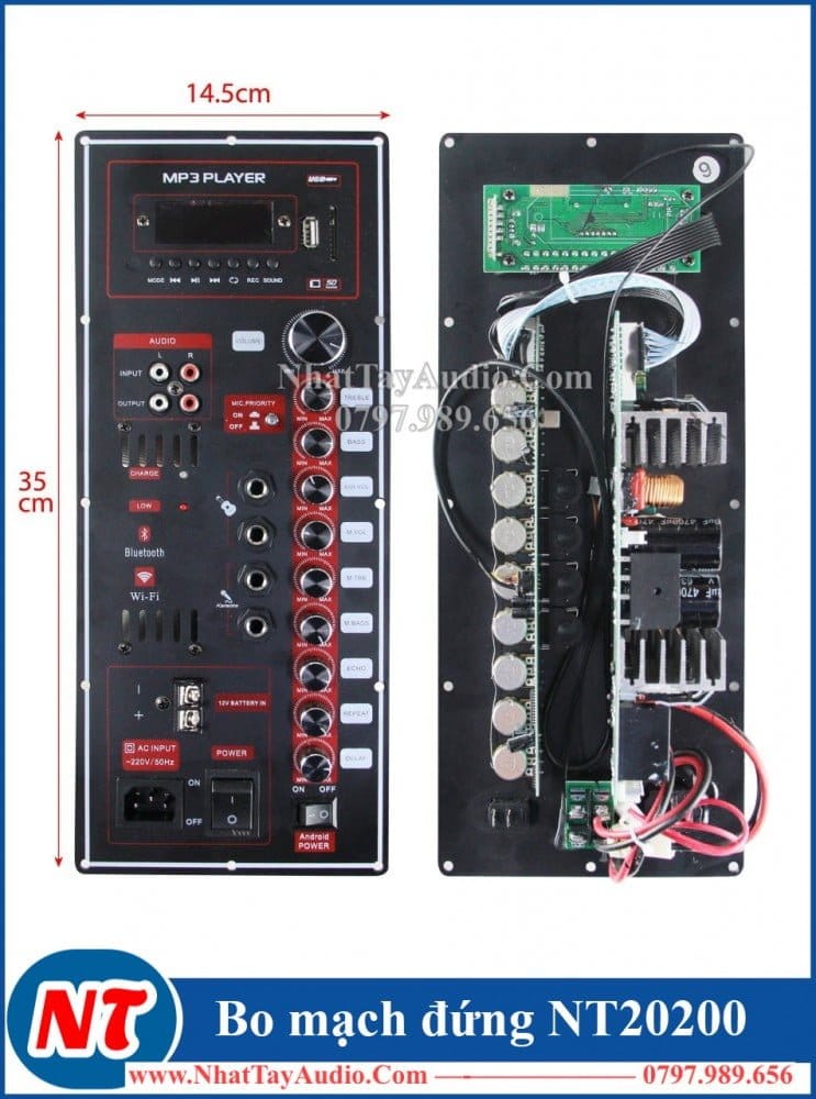 Bo Mạch Loa Kéo 15x35 Nt20 200w