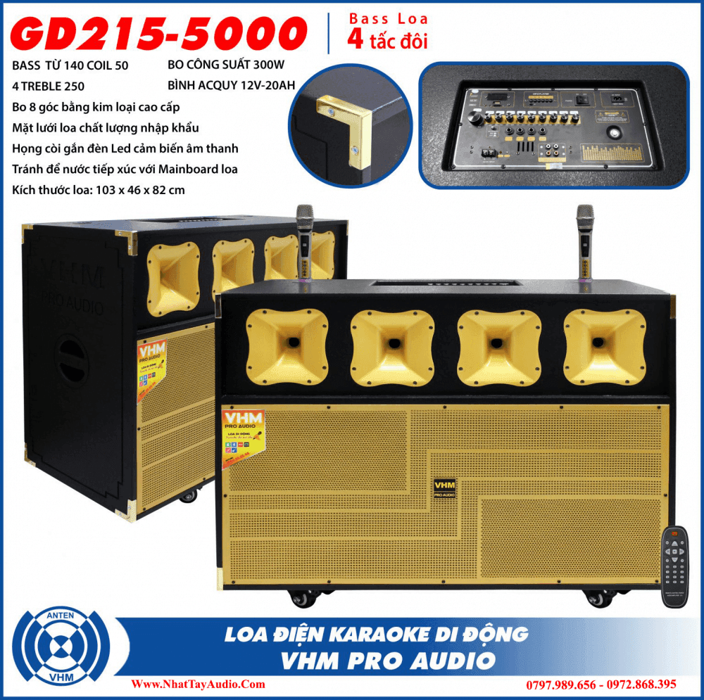 Loa Kéo Pro Audio Gd215 5000