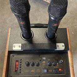 Loa kéo di động JBZ J1, loa karaoke vỏ gỗ, bass 2 tấc