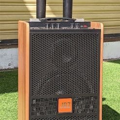 Loa kéo di động JBZ J1, loa karaoke vỏ gỗ, bass 2 tấc