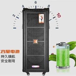 Loa kéo JBZ JB+0807, loa karaoke vỏ gỗ, bass đôi 2 tấc