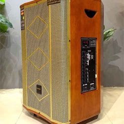 Loa kéo Temeisheng ED151-15, loa karaoke vỏ gỗ, bass 4 tấc