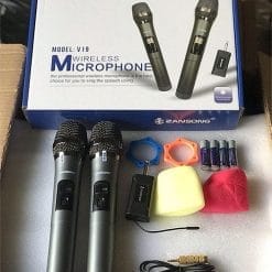 Micro đa năng Zansong V19, mic UHF chuyên dùng hát karaoke