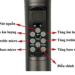 Micro ko dây JMW 213, chỉnh hiệu ứng trực tiếp trên mic