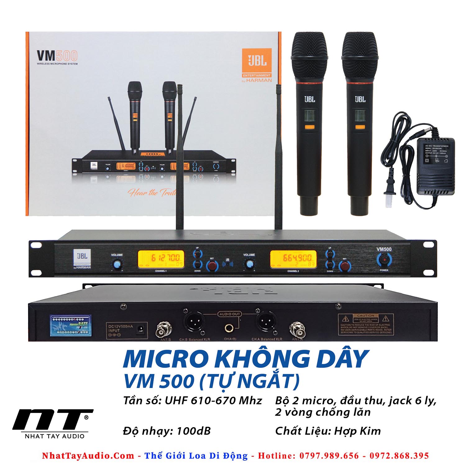 Micro không dây JBL VM500