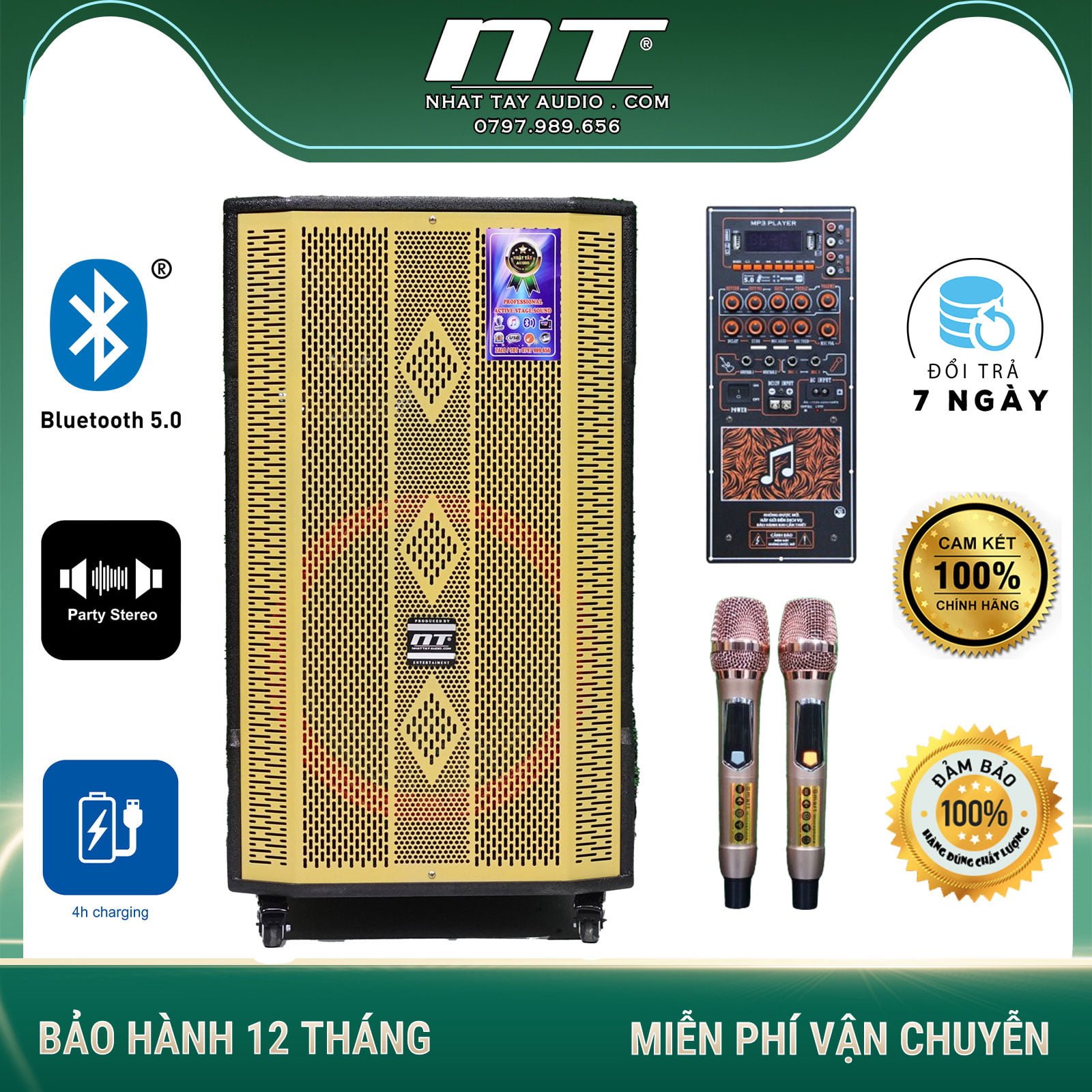 Loa-keo-NT 411- tieu chuan - mau vang