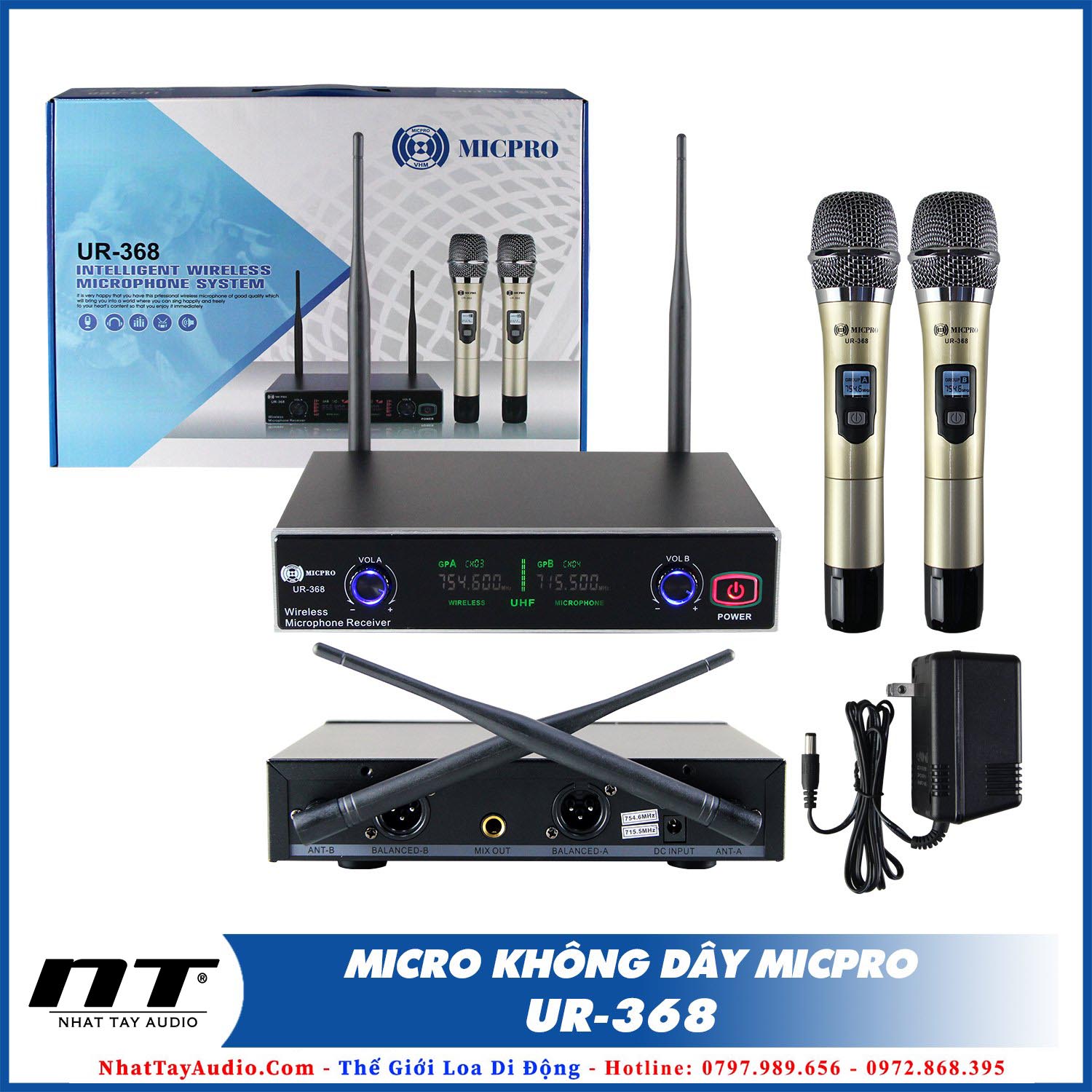 Micro không dây MICPRO UR-368