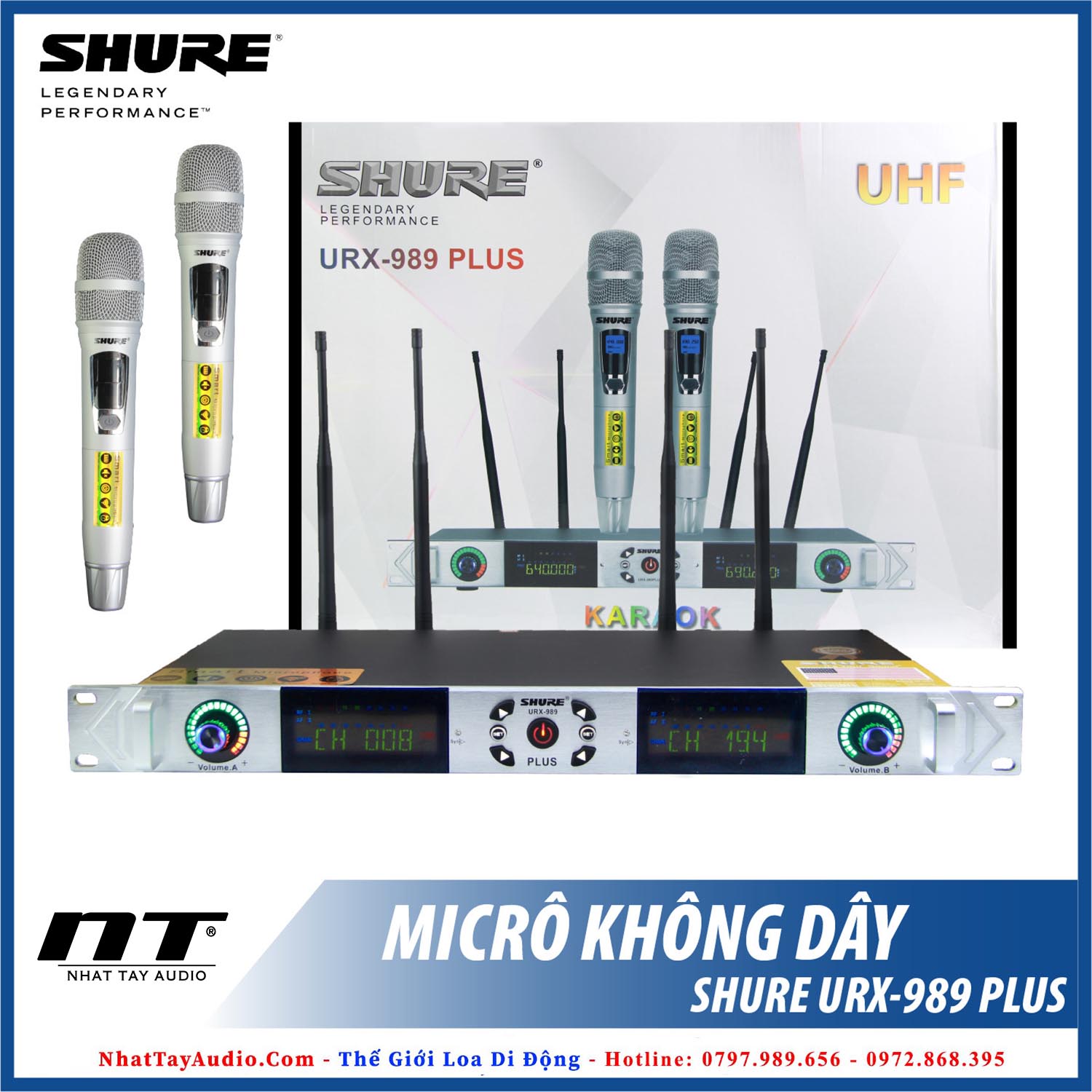 Micro không dây SHURE URX-989PLUS