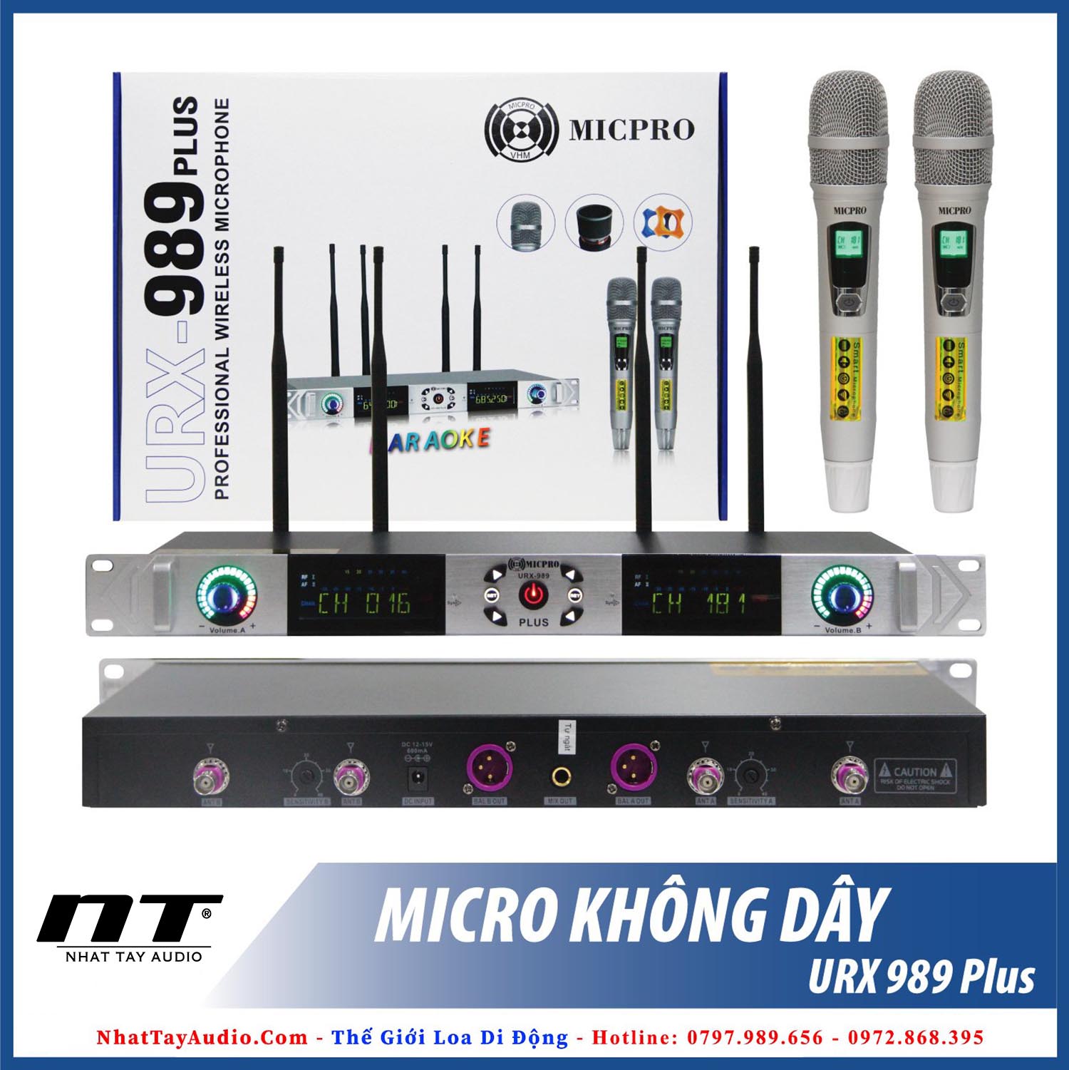 Micro không dây MICPRO URX-989PLUS