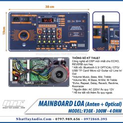 Bo mach loa keo V30X 300W NGANG