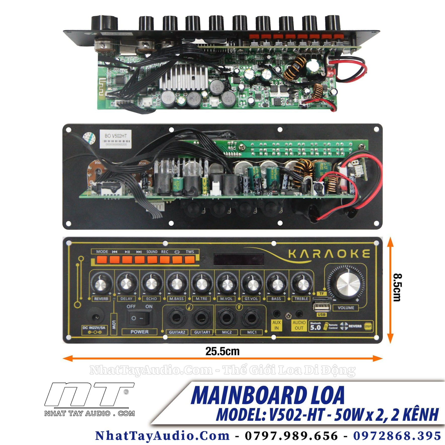 bo mach loa kéo xach tay V502 SẮT